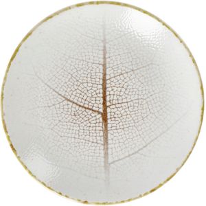 VEGA Plat bord Pianta; 16.5 cm (Ø); wit/bruin; rond; 6 stuk / verpakking