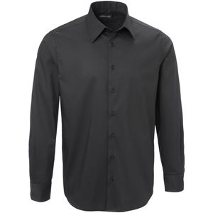 JOBELINE Overhemd Delano lange mouw; Kledingmaat 37/38; zwart
