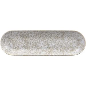 VEGA Platte schaal Mamoro rechthoekig; 33x10x3.3 cm (LxBxH); beige/wit; rechthoekig; 6 stuk / verpakking