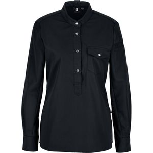 JOBELINE Dames koksoverhemd Luca; Kledingmaat 48; zwart