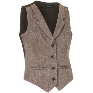JOBELINE Damesgilet Austin visgraat; Kledingmaat 40; bruin