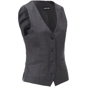 JOBELINE Damesvest Limerick; Kledingmaat 34; antraciet