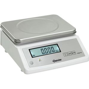 Bartscher Weegschaal tot 15 kg, 2GK; 33x28x12.5 cm (LxBxH); zilver/wit