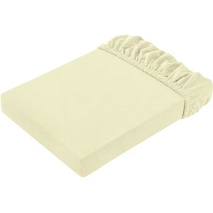 ERWIN M. Hoeslaken Elastik-Jersey; 180-200x200-220 cm (BxL); champagne beige