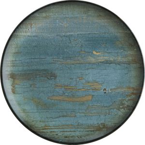 Bonna Plat bord Madera Mint; 21 cm (Ø); turquoise/bruin/zwart; rond; 12 stuk / verpakking