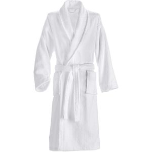 ERWIN M. Badjas Adria met sjaalkraag; Kledingmaat S/M; wit