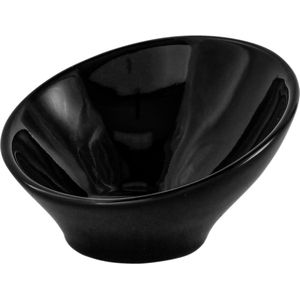 VEGA Mini schaaltje Pise; 40ml, 8.8x5.2 cm (ØxH); zwart; rond; 6 stuk / verpakking