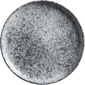 VEGA Plat bord Mamoro rond; 27 cm (Ø); zwart/wit; rond; 4 stuk / verpakking