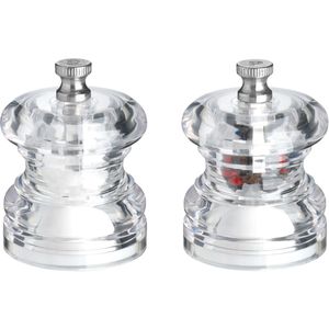 VEGA - Peper- en Zoutmolen Walker - Transparant - 4.2x6.5 cm (ØxH)
