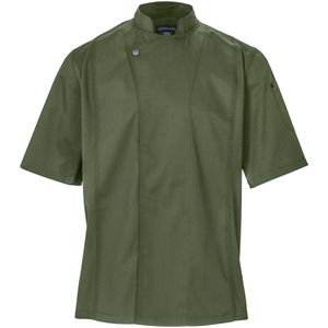 JOBELINE Heren koksbuis Carter korte mouw; Kledingmaat 56; olijf