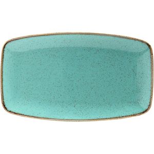 VEGA Schaal Sidina rechthoekig met afgeronde hoeken; 31x18x2.5 cm (LxBxH); turquoise; rechthoekig; 6 stuk / verpakking