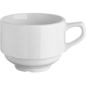 VEGA Koffiekop Straßbourg; 260ml, 9x7.2 cm (ØxH); wit; rond; 6 stuk / verpakking