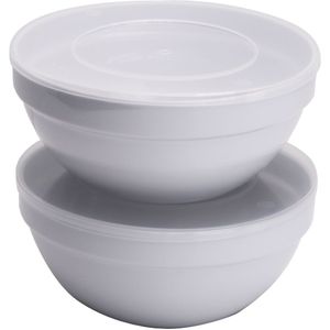 APS Kommen set Casual; 1800ml, 20x9 cm (ØxH); wit/transparant; rond