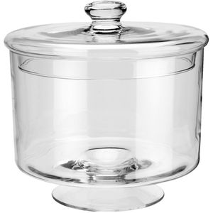 VEGA Glazen stolp Puebla met deksel; 5800ml, 24.5x25 cm (ØxH); transparant; rond