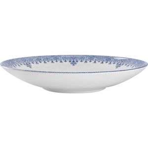 VEGA Diep bord Nonna; 1700ml, 30x5.5 cm (ØxH); wit/blauw; rond; 6 stuk / verpakking