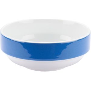 PULSIVA Schaal Multi-Color; 302ml, 12.3x5.2 cm (ØxH); wit/blauw; 6 stuk / verpakking