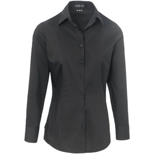 JOBELINE Damesblouse Delano lange mouwen; Kledingmaat 34; zwart