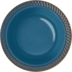 VEGA Diep bord Aranda; 300ml, 23.5x3.4 cm (ØxH); blauw; rond; 4 stuk / verpakking