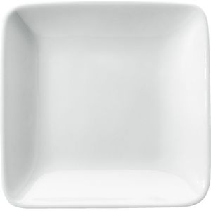 VEGA Bord Damaskus vierkant; 17x17x2.6 cm (LxBxH); wit; vierkant; 6 stuk / verpakking