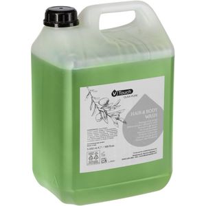 V-Touch Hotel shampoo en douchegel Oliva Pure 2-in-1 jerrycan; 5000 ml; groen; 2 stuk / verpakking