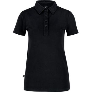 JOBELINE Polo dames korte mouw Oliver slim fit; Kledingmaat 2XL; zwart