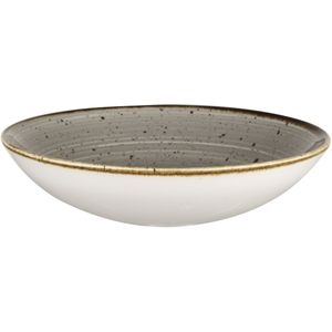 Churchill Diepe kom Stonecast Peppercorn Coupe; 1136ml, 24.8x3.6 cm (ØxH); grijs/bruin; rond; 12 stuk / verpakking