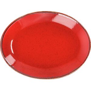 VEGA Schaal Sidina ovaal; 24x18x2.8 cm (LxBxH); rood; ovaal; 6 stuk / verpakking
