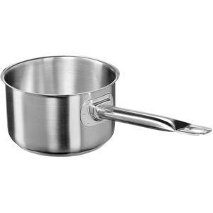 VEGA Steelpan Professional zonder deksel; 1900ml, 16x10 cm (ØxH); zilver; rond