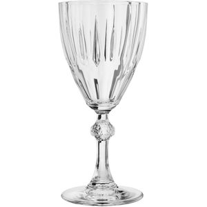 Pasabahçe Rode wijnglas Diamond; 300ml, 8.9x18.5 cm (ØxH); transparant; 6 stuk / verpakking