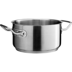 VEGA Kookpan Professional zonder deksel; 3300ml, 20x11.5 cm (ØxH); zilver; rond