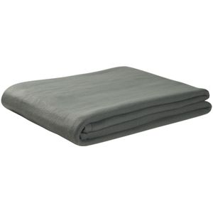 Flanellen fleece plaid MIULEE zachte warme comfortabele plaids voor bank, corduroy pluizige deken bed kussen voor slaapkamer, bank, reizen, kinderen slaapkamer accessoires 85 x 95 inch grijs
