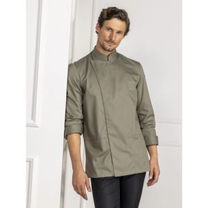 Le Nouveau Chef Herenkoksbuis Dave gekleurd; Kledingmaat M; olijf