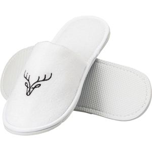 ERWIN M. Hotel slippers Lance Deer gesloten; wit; 10 paar / verpakking