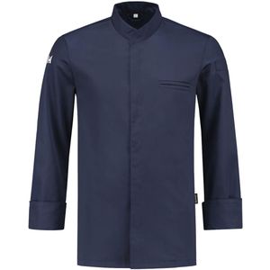 Le Nouveau Chef Herenkoksbuis Alain gekleurd; Kledingmaat 2XL; donkerblauw