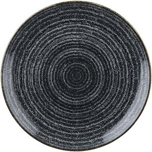 Churchill Plat bord Studio Prints Charcoal Black Coupe; 16.5 cm (Ø); zwart; rond; 12 stuk / verpakking