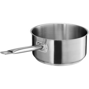 VEGA Steelpan Professional zonder deksel; 5000ml, 24x12 cm (ØxH); zilver; rond