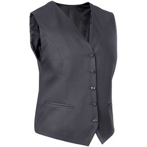 JOBELINE Damesgilet Bistro regular fit; Kledingmaat 34; grafiet