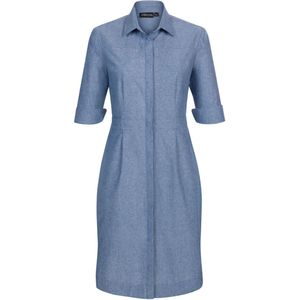 JOBELINE Jurk Livia chambray; Kledingmaat 34; lichtblauw