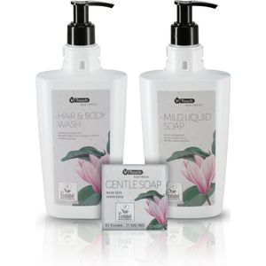 V-Touch Monsterset hotelcosmetica met dispenser Eco Fresh 2-delig; meerkleurig