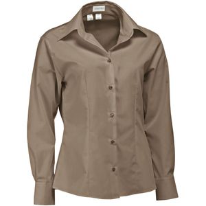 JOBELINE - Filipa - Damesblouse - Taupe - Lange Mouw