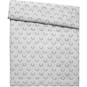 ERWIN M. Dekbedovertrek Enns; 135x200 cm (BxL); lichtgrijs/donkergrijs