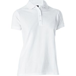 JOBELINE Polo dames korte mouw Fly regular fit; Kledingmaat 2XL; wit