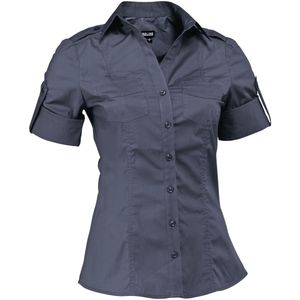 JOBELINE Damesblouse Kate korte mouw; Kledingmaat 34; grafiet