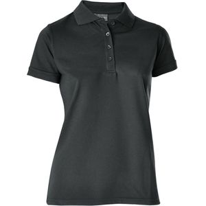 JOBELINE Polo dames korte mouw Fly regular fit; Kledingmaat 2XL; zwart