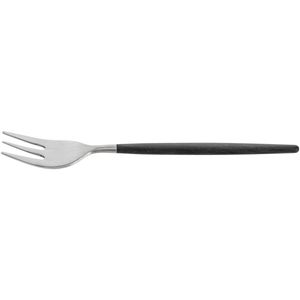 VEGA Gebaksvorkje Turin; 18.7 cm (L); roestvrij staal/zwart, Handvat zwart; 12 stuk / verpakking