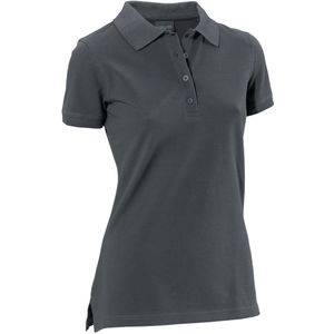 JOBELINE Damespolo Fly korte mouw; Kledingmaat 2XL; grafiet