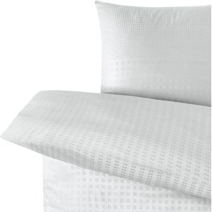 ERWIN M. Dekbedovertrekset Cube; 155x220 cm (BxL), 80x80 cm (LxB); wit