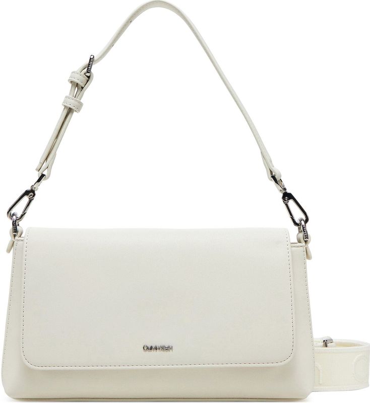 Handtasche Calvin Klein Ck Must Convertible Shoulder Bag K60K612902 Écru