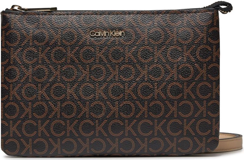 Handtasche Calvin Klein Ck Must Ew Xbody Mono K60K609417 Braun