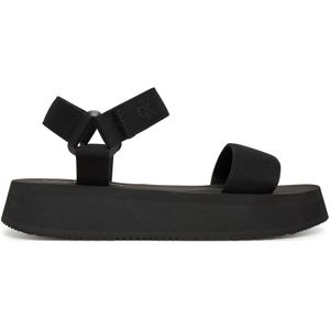 Sandalen Calvin Klein Jeans Sandal Velcro Webbing Mg YW0YW01693 Schwarz